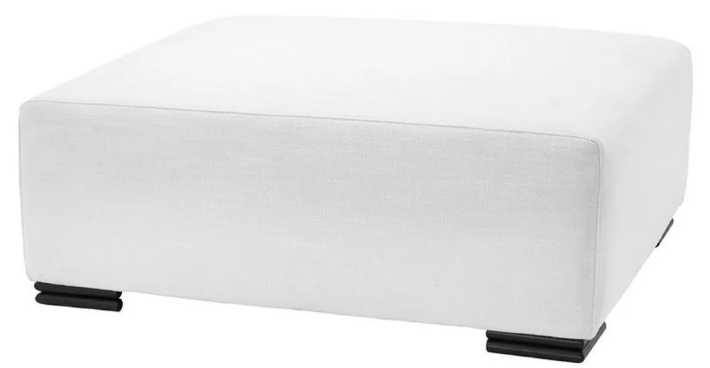 Meistverkauft Casa Padrino taburete de lujo blanco / negro 108 x 90 x A. 43 cm - Otomana - Muebles de Salón de Lujo