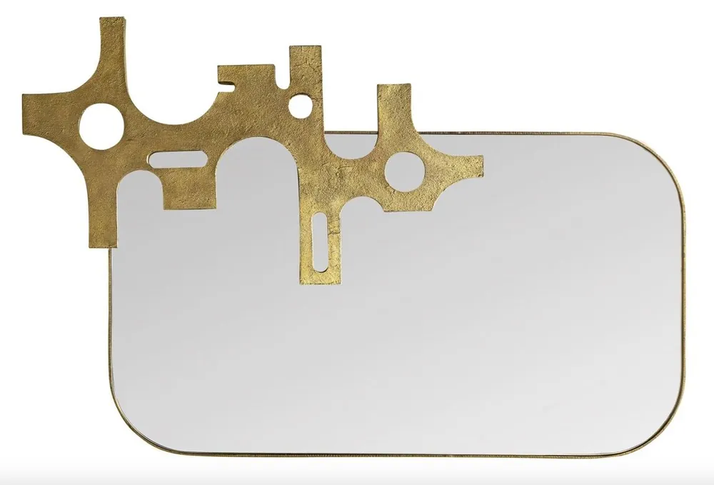 Sonderaktion Casa Padrino espejo de lujo de diseño en bronce - aspecto dorado 81 x 54 cm - Art Design
