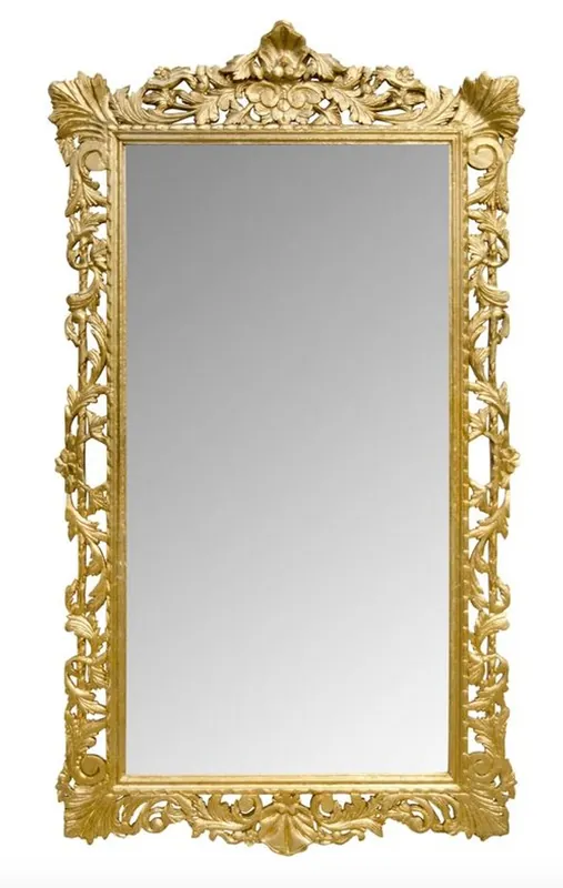 Top-Seller Casa Padrino espejo de pared barroco dorado 115 x H. 202 cm - espejo de estilo barroco muebles de estilo antiguo