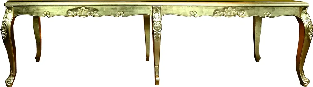 Gran mesa de comedor barroca de lujo Casa Padrino de oro 300 cm x 100 cm - mesa de comedor - Made in Italy - Luxury Collection Geprüft