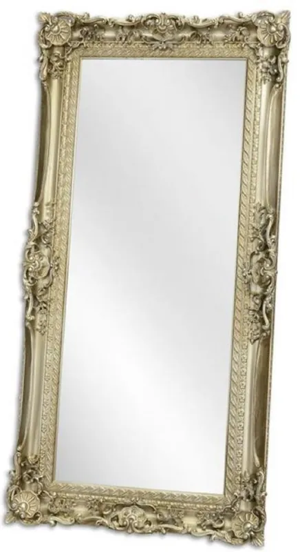 Casa Padrino espejo barroco plata 88 x A. 178 cm - Espejo de armario - Espejo de salón - Espejo de pared magnífico en estilo barroco Expressversand
