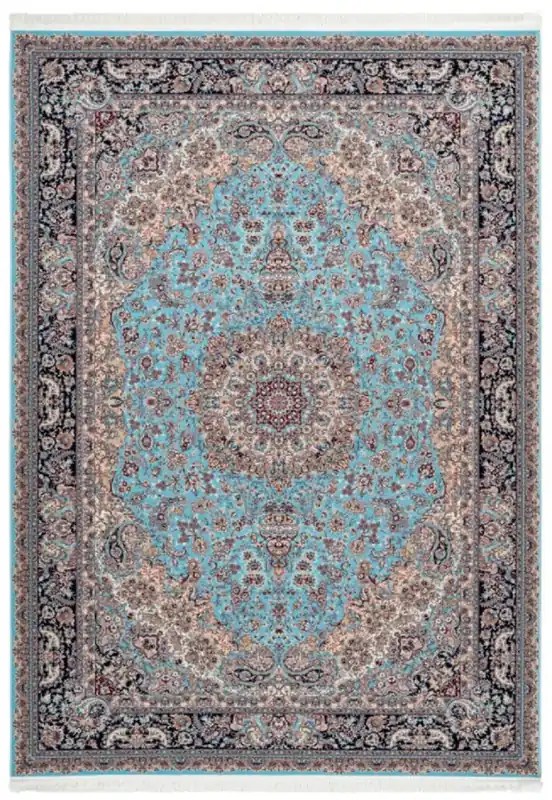 Casa Padrino alfombra de fibra sintética de lujo con franjas multicolor - Diferentes Tamaños - Alfombra de salón rectangular en estilo oriental Heißes Angebot