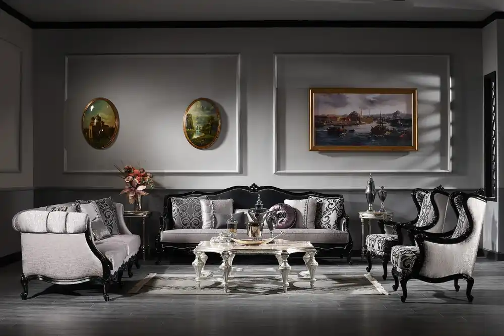 Meistverkauft Casa Padrino Conjunto de Sala de Estar Barroco de Lujo - 2 Sofás y 2 Sillones y 1 Mesa de Centro - Muebles de Sala de Estilo Barroco - Noble y Adornado - Calidad de Lujo - Hecho en Italia