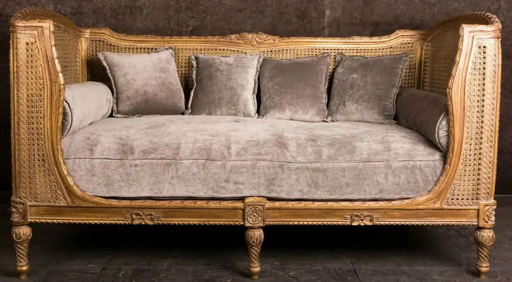 Casa Padrino sofá barroco de lujo con cojines marrón / taupe 187 x 89 x A. 103 cm - Sofá hecho a mano en estilo antiguo - Muebles de sala Heißes Angebot