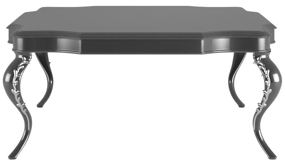 Neue Kollektion Casa Padrino mesa de centro barroco de lujo negro / plata 127 x 127 x A. 45 cm - Mesa de salón noble de estilo barroco - Muebles de salón barrocos