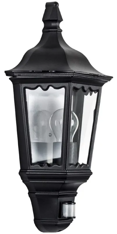 Heißes Angebot Casa Padrino lámpara de pared para exteriores Art Nouveau con sensor de movimiento negro 20 x 12 x A. 50 cm - Balcón Jardín Terrazas Luz Exterior