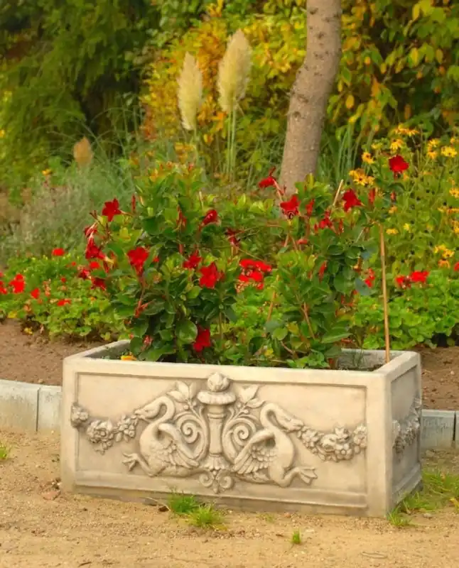 Online Kaufen Maceta barroca Casa Padrino crema antigua 36 x 81 x H. 43 cm - maceta cuadrada de estilo barroco - maceta - jardinera Art Nouveau