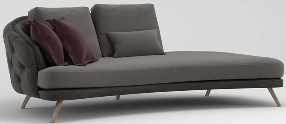 Sichere Zahlung Casa Padrino sofá de 2 plazas Chesterfield de lujo gris / marrón 220 x 95 x A. 85 cm - Sofá Cama - Muebles de Salón