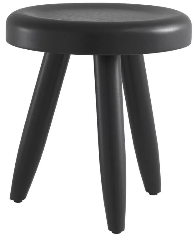 Online Kaufen Casa Padrino taburete de lujo negro Ø 31 x A. 34 cm - Taburete de madera maciza - Taburete redondo de madera Mindi - Muebles de Lujo