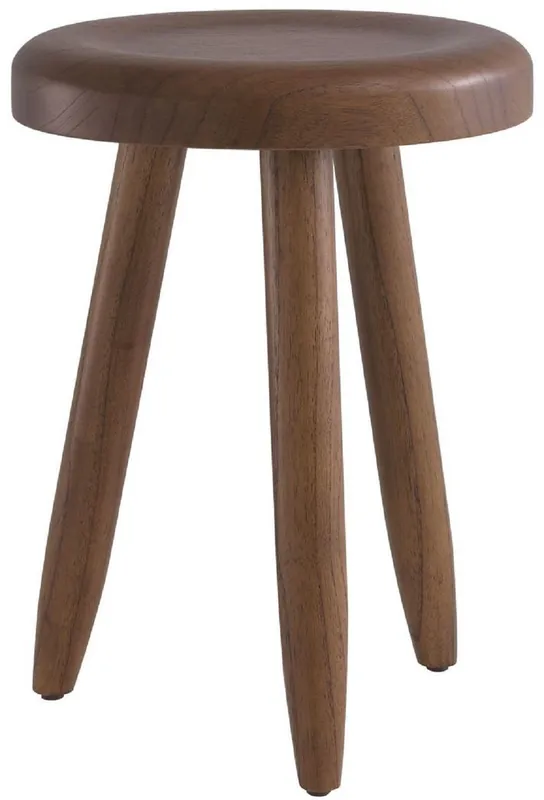 Casa Padrino taburete de lujo marrón Ø 31 x A. 45 cm - Taburete de madera maciza - Taburete redondo de madera Mindi - Muebles de Lujo Sichere Zahlung