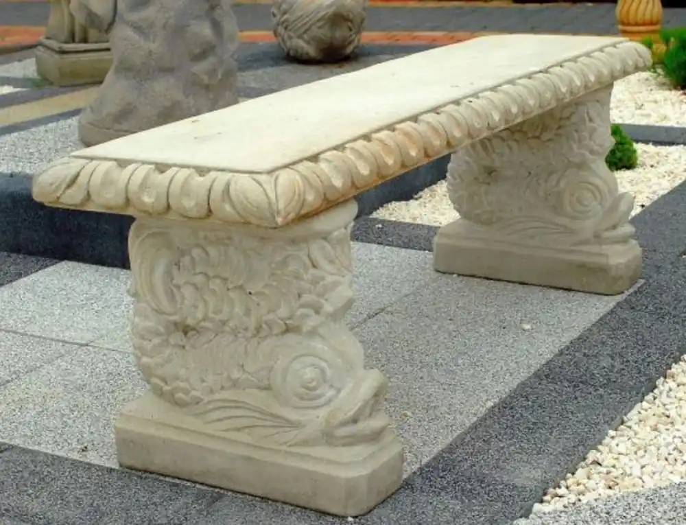 Casa Padrino banco de jardín en estilo oriental blanco gris 140 x 38 x A. 50 cm - Banco de parque - Banco de patio - Muebles de Jardín y Patio Angebot