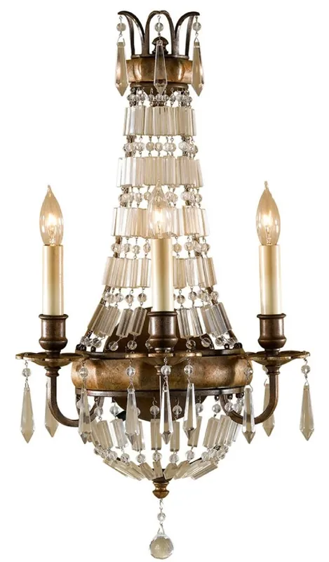 Casa Padrino lámpara de pared barroco con cristal bronce 32,4 x 19,1 x A. 58,4 cm - Lámpara de pared magnífico en estilo barroco - Noble y Magnífico Günstig