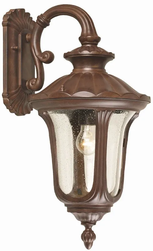 Neue Kollektion Casa Padrino lámpara de pared para exteriores barroco óxido 28 x 34 x A. 56 cm - Lámpara de exterior nostálgica terraza jardín terraza - Luces de exterior nostálgicas
