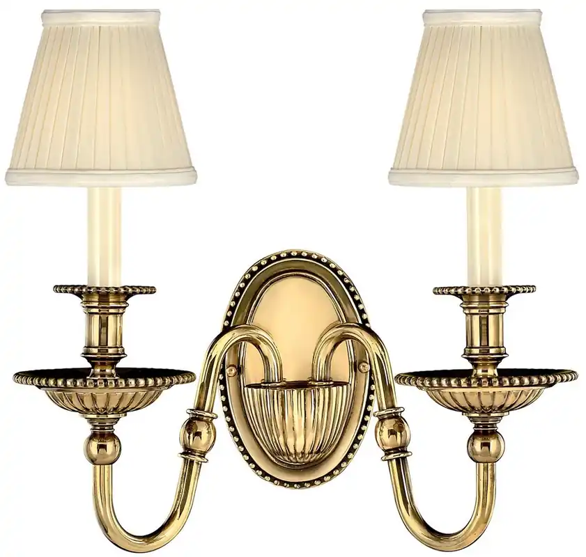 Casa Padrino lámpara de pared doble barroco de latón 34,5 x 19,5 x A. 27,5 cm - Lámpara de pared magnífica de hotel y restaurante en estilo barroco - Calidad de Lujo Günstig