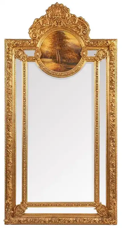 Must-Have Casa Padrino espejo barroco oro - Espejo de pared hecho a mano de estilo barroco - Espejo de armario de estilo antiguo - Magnífico espejo de salón - Muebles Barrocos