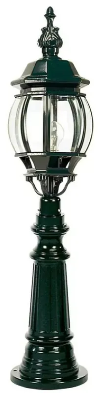 Billig Casa Padrino linterna de jardín Art Nouveau verde Ø 20 x A. 99 cm - Elegante lámpara de pie para exterior - Iluminación exterior nostálgica