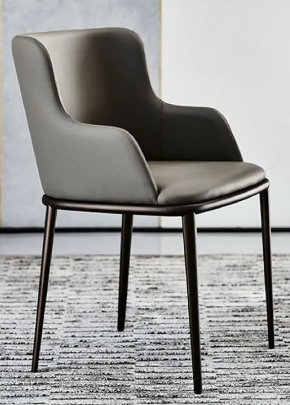 Casa Padrino conjunto de 8 sillas de comedor de lujo gris / negro - Muebles de Comedor y Restaurante de Lujo - Calidad de Lujo - Made in Italy Sichere Zahlung