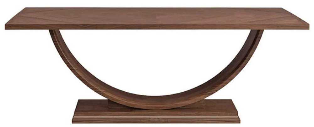Casa Padrino mesa de comedor de lujo marrón 220 x 103 x A. 76 cm - Mesa de cocina moderna de madera maciza - Muebles de comedor de madera maciza de lujo Neuheit