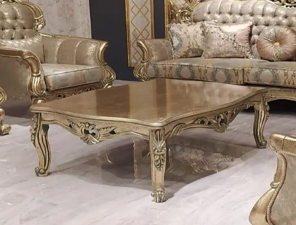 Sale Casa Padrino mesa de centro barroco de lujo oro - Mesa de centro hecho a mano de estilo barroco - Muebles de salón barrocos - Noble y Magnífico