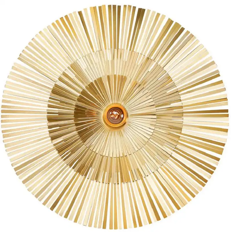 Heißes Angebot Casa Padrino lámpara de pared de lujo Ø 60 cm - Lámpara de pared redonda de latón - Lámpara de Pared para Hotel y Restaurante - Colección de Lujo