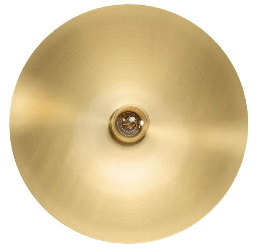 Finale Aktion Casa Padrino lámpara de pared de lujo Ø 40 cm - Lámpara de pared redonda de latón - Lámpara de Pared para Hotel y Restaurante - Calidad de Lujo
