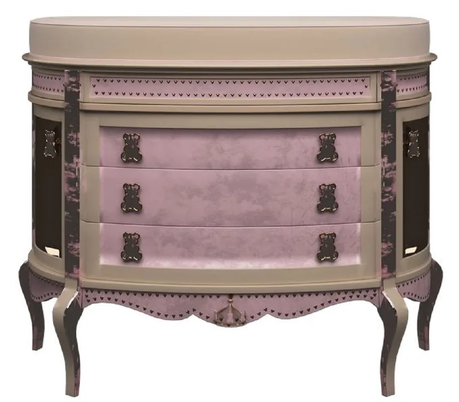 Casa Padrino cambiador barroco de lujo beige / rosa - Magnífica cómoda para la habitación de los niños - Muebles barrocos para la habitación de los niños - Calidad de Lujo - Hecho en Italia Super-Preis