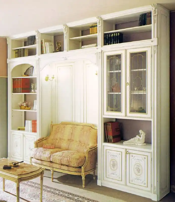 Casa Padrino gabinete barroco de lujo blanco / multicolor / oro - Gabinete de salón barroco de madera maciza - Muebles de salón barrocos - Calidad de Lujo - Hecho en Italia Ausverkauf