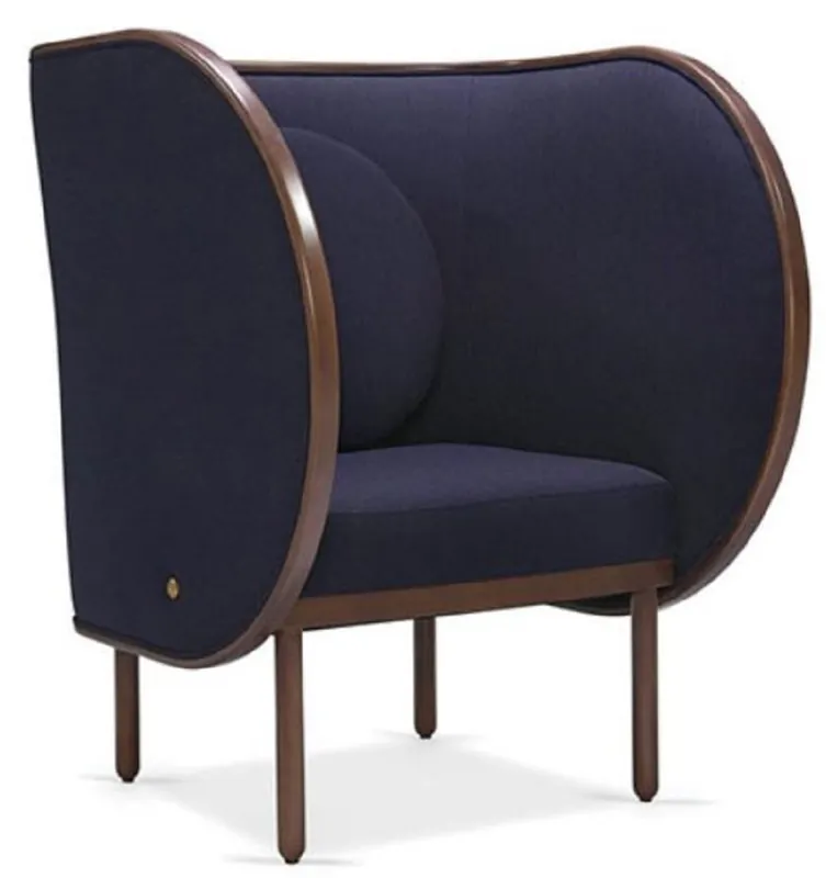 Highlight Casa Padrino sillón de diseño de terciopelo púrpura / marrón 90 x 92 x A. 106 cm - Sillón de Hotel - Muebles de Hotel - Muebles de Diseño - Calidad de Lujo