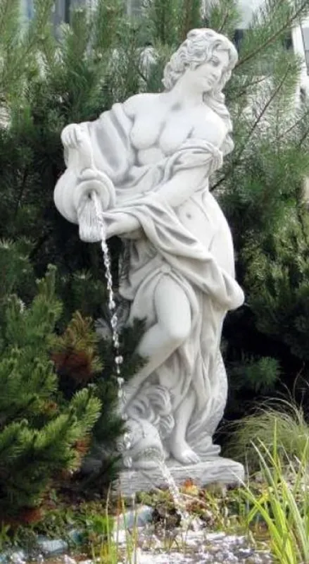 Beliebt Casa Padrino escultura de gárgola Art Nouveau mujer con jarra gris 44 x 40 x A. 140 cm - Elegante figura de piedra de gárgola - Accesorios de Decoración de Jardín Barroco y Art Nouveau