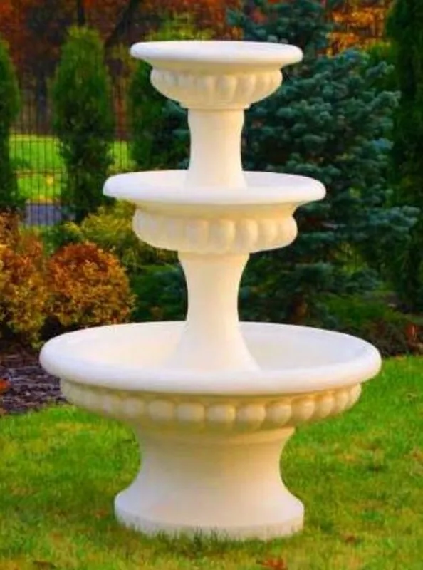 Expressversand Casa Padrino fuente barroco arena Ø 120 x A. 171 cm - Magnífica Fuente de Jardín - Fuente de Decoración de Jardín - Accesorios de Decoración de Jardín Barroco y Art Nouveau