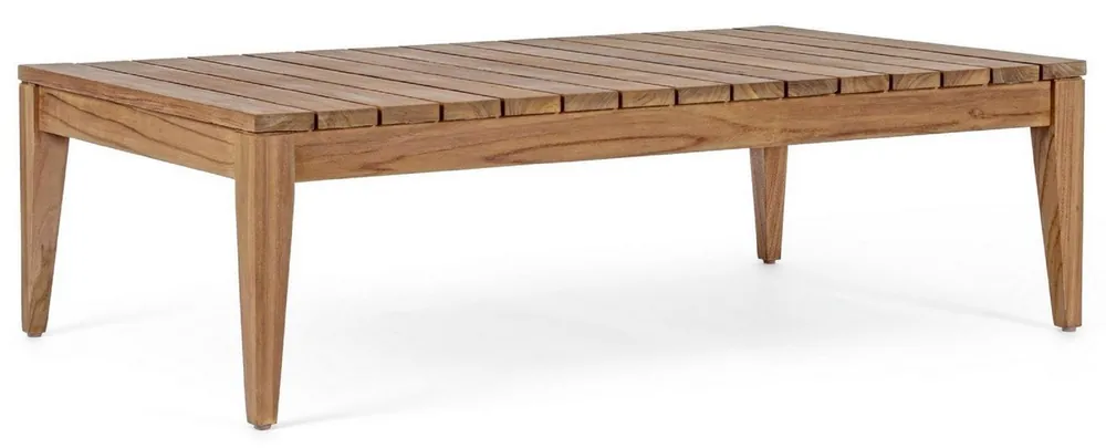 Ausverkauf Casa Padrino mesa de jardín de teca de lujo marrón 120 x 70 x A. 35 cm - Mesa de jardín y terraza de madera maciza resistente a la intemperie - Muebles modernos de jardín y terraza de teca