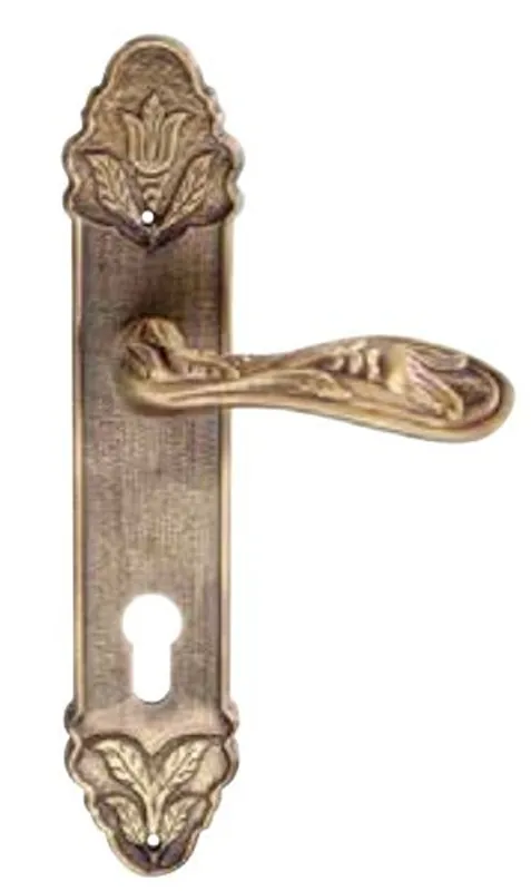 Casa Padrino Juego de Manija de Puerta de Estilo Antiguo Latón Vintage - Juego de Manija de Puerta Retro Art Nouveau Barroco Wochenendangebot
