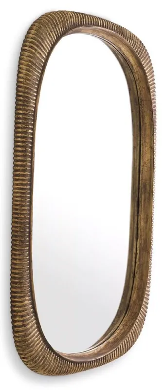 Casa Padrino espejo de lujo oro antiguo 95 x 6 x A. 142 cm - Espejo de pared de caoba - Espejo de salón - Espejo de guardarropa - Colección de Lujo Bestpreis