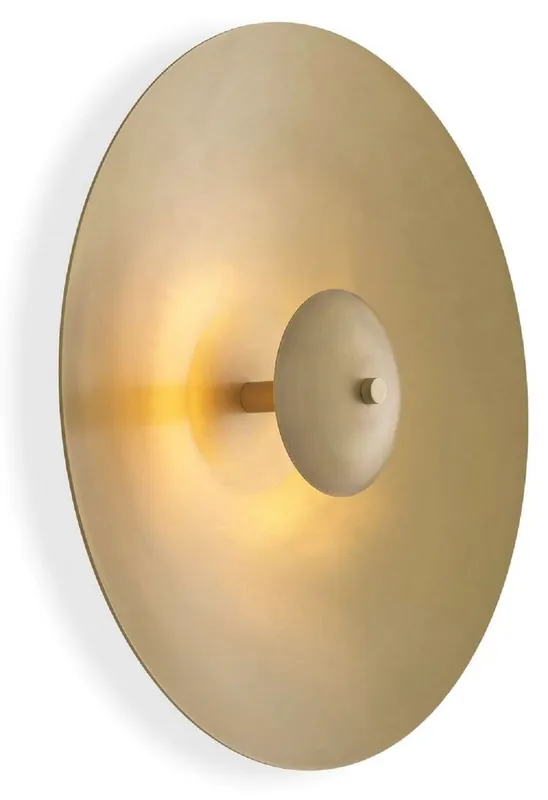 Letzte Chance Casa Padrino lámpara de pared LED de lujo latón antiguo Ø 37,5 cm - Lámpara de pared redonda de metal - Lámpara de Pared para Hotel y Restaurante - Colección de Lujo