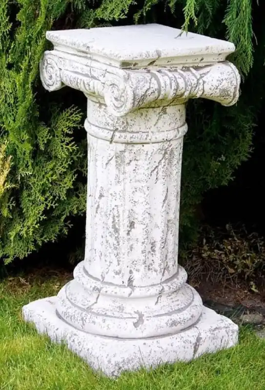 Casa Padrino pilar barroco blanco antiguo 36 x 36 x A. 70 cm - Magnífica Pilar de Jardín de Estilo Barroco - Decoración Pilar de Piedra - Accesorios de Decoración de Terrazas y Jardines Barrocos Heißes Angebot