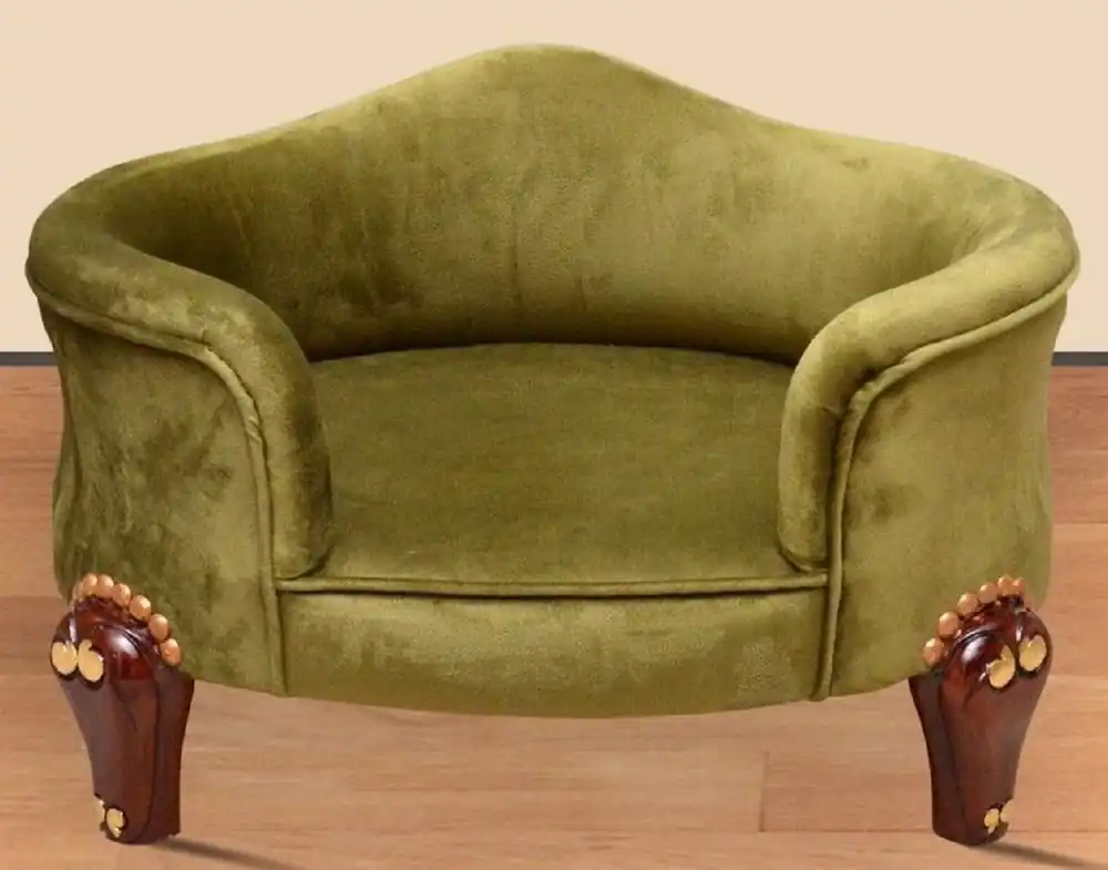 Casa Padrino cama para perros barroco verde real / marrón / oro - Muebles barrocos para perros - Muebles barrocos para mascotas - Magníficos muebles de animales en estilo barroco Heißes Angebot