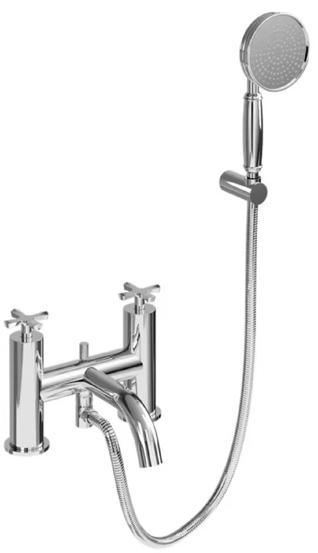 Jetzt Bestellen Casa Padrino grifo de bañera de lujo plata - Grifo de bañera de latón con ducha de mano - Accesorios de Baño de Lujo
