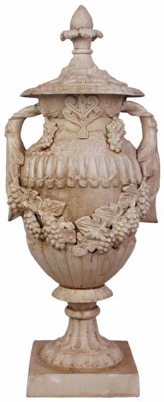 Casa Padrino florero barroco beige antiguo 38 x 32 x A. 91 cm - Florero de hierro fundido - Jarrón barroco de jardín y terraza - Accesorios barrocos para decoración de jardín y terraza Jetzt Bestellen