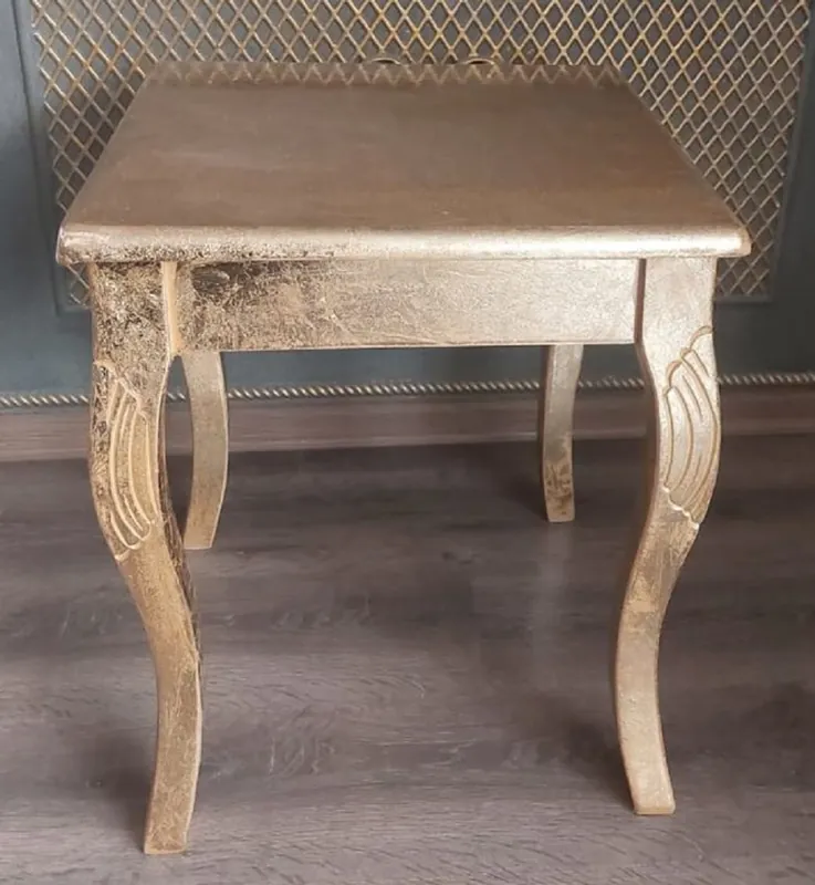 Casa Padrino mesa auxiliar barroco de lujo oro - Mesa de madera maciza hecho a mano en estilo barroco - Muebles de salón barrocos - Noble y Magnífica Markenprodukt