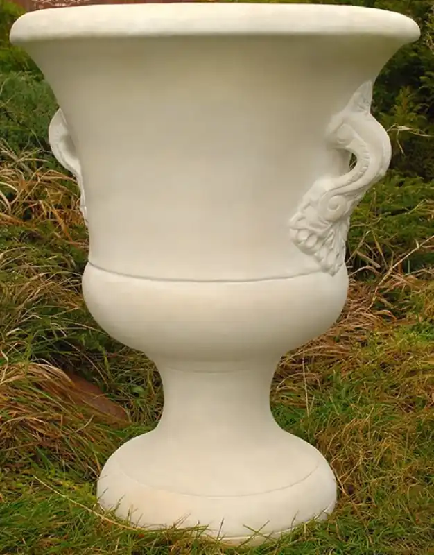 Casa Padrino maceta decorativo de jardín barroco arena Ø 54 x A. 77 cm - Magnífico macetero de estilo barroco - Accesorios de decoración de terrazas y jardines barrocos Nur Heute