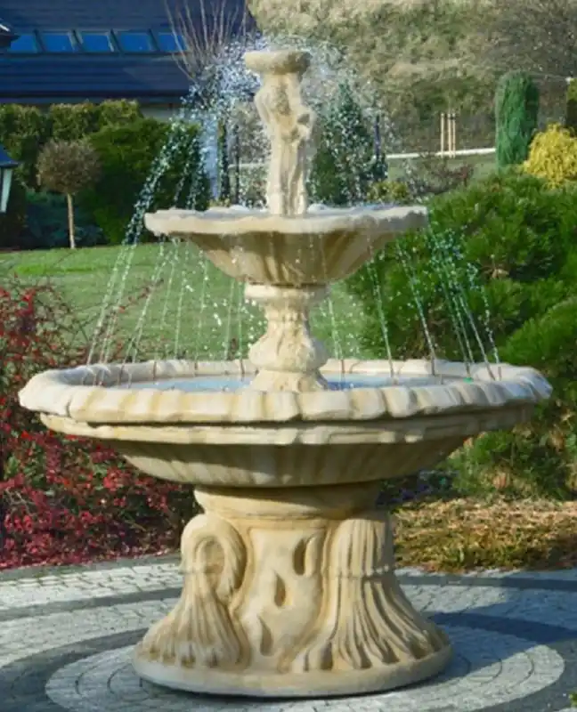 Kracherpreis Casa Padrino fuente Art Nouveau mujer con cuenco arena Ø 155 x A. 190 cm - Magnífica Fuente de Jardín - Fuente de Decoración de Jardín - Accesorios de Decoración de Jardín Barroco y Art Nouveau