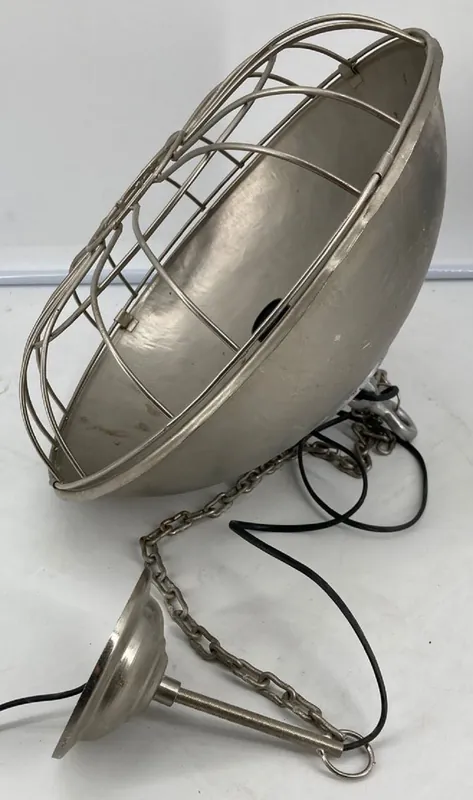 Casa Padrino lámpara colgante de diseño industrial plata Ø 40 x A. 30 cm - Lámpara colgante metal estilo industrial - Luces estilo industrial Online Kaufen
