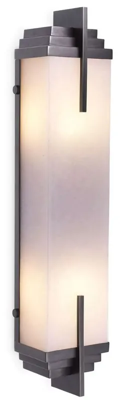 Casa Padrino lámpara de pared de lujo bronce / alabastro 10,5 x 8,5 x A. 51 cm - Lámpara de pared con pantalla de alabastro - Luces de Lujo Schnäppchen