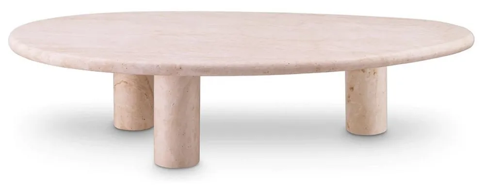 Casa Padrino mesa de centro de lujo beige 148 x 77 x A. 35,5 cm - Mesa de salón de piedra natural travertino - Muebles de salón - Muebles de travertino - Muebles de lujo - Interiores de lujo Nur Für Kurze Zeit
