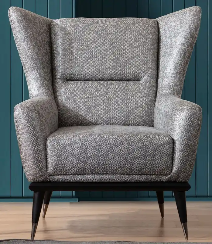 Casa Padrino sillón de lujo gris / negro 92 x 90 x A. 91 cm - Sillón de salón - Sillón de hotel - Muebles de salón - Muebles de hotel - Muebles de lujo - Interiores de salón de lujo Super-Preis