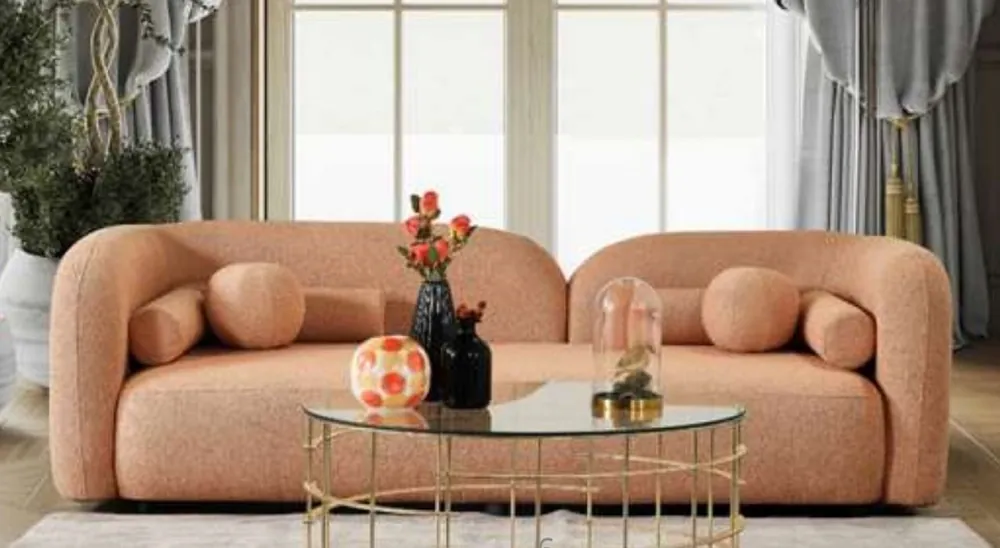 Casa Padrino sofá de lujo naranja 240 x 90 x A. 75 cm - Sofá de salón - Sofá de hotel - Muebles de salón - Muebles de hotel - Muebles de lujo - Interiores de lujo - Interiores de salón Sichere Zahlung