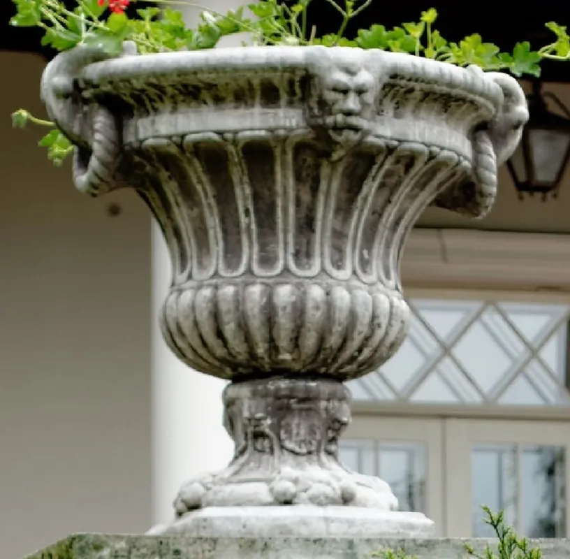 Jetzt Kaufen Casa Padrino maceta decorativo de jardín barroco gris 73 x 67 x A. 70 cm - Macetero de estilo barroco - Decoración barroco de jardín - Decoración barroco de terraza - Accesorios barroco