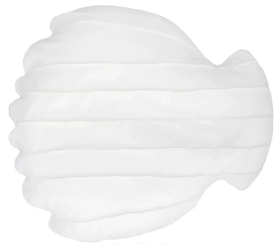 Casa Padrino puf de lujo concha de mar blanco 150 x 135 x A. 35 cm - Puf flotante - Cojín de asiento hecho a mano - Decoración de jardín - Decoración de terraza - Decoración de piscina Finale Aktion