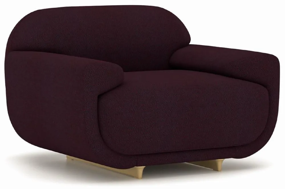 Casa Padrino sillón de lujo púrpura / beige 105 x 105 x A. 70 cm - Sillón de salón - Sillón de hotel - Muebles de salón - Muebles de hotel - Muebles de lujo - Interiores de lujo Abverkauf