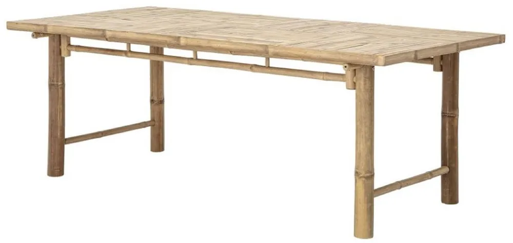 Geprüft Casa Padrino mesa de comedor de lujo natural 200 x 100 x A. 74 cm - Mesa de cocina rectangular de bambú - Muebles de comedor - Muebles de bambú - Muebles de lujo - Interiores de comedor de lujo